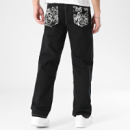Pantalon PxP baggy negro bordado PB