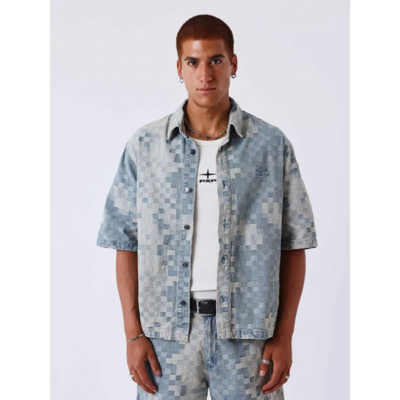 Camisa PxP denim estampada PB