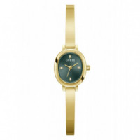 Reloj Penelope Dorado E/verde  GUESS