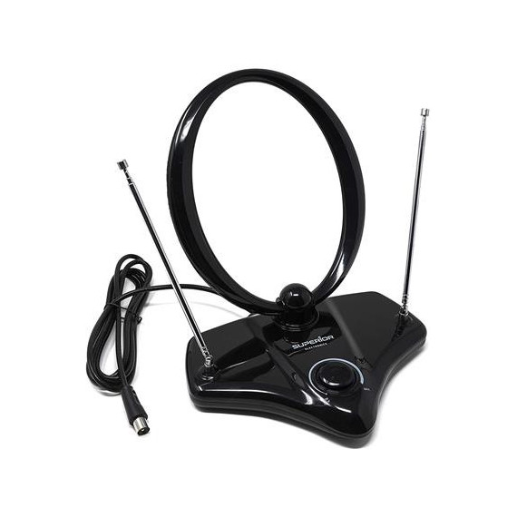 Superior Antena Interior Alta Ganancia Amplificada 30DB NAI-001 con Filtro 5G/4G 4K  SURMEDIA