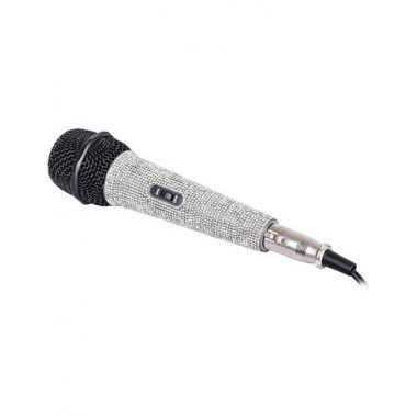 TREVI Microfono Dinamico EM 30 STAR Con Cable 5Mtrs Jack 6.3mm Con Mango de Diamante