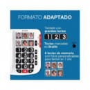 ALCATEL Telefono Fijo Sobremesa TMAX 10+ Blanco Con Teclas Grandes,6 Memorias Con Foto