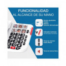 ALCATEL Telefono Fijo Sobremesa TMAX 10+ Blanco Con Teclas Grandes,6 Memorias Con Foto