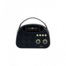 SYTECH Radio Portatil VIntage 4W SY-XV1678BT Con Bluetooth/Usb/Micro SD/ BAteria REcargable Negro