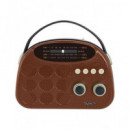 SYTECH Radio Portatil VIntage 4W SY-XV1678BT Con Bluetooth/Usb/Micro SD/ BAteria REcargable Marron