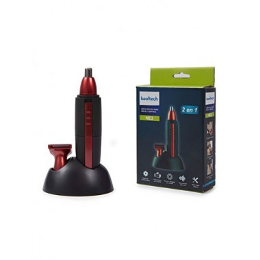 KOOLTECH 2 en 1 Cortapelos Nariz,Oreja  y Corporal NE2 Lavable A Pilas
