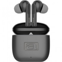 AIWA Auricular BLUETOOTH con Base Cargadora Metalica EBTW-200 Negro