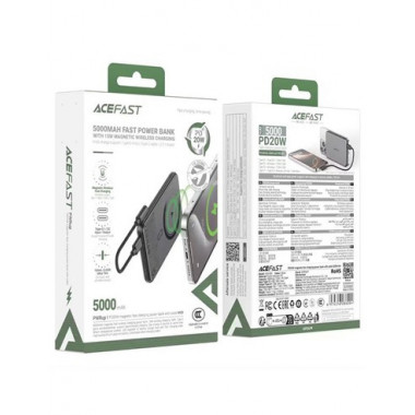 ACEFAST Bateria Externa 5000Mah Magentico Ultraplano CCC Homologado China