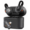 HOLLYLAND Microfono Inalambrico Duo De Solapa Con Conector TIpo C LARK M2S Negro