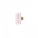 HOLLYLAND Microfono Inalambrico Duo De Solapa Conector TIpo C+Adaptador Lightning LARK A1 Rosa
