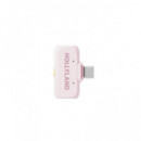 HOLLYLAND Microfono Inalambrico Duo De Solapa Conector TIpo C+Adaptador Lightning LARK A1 Rosa