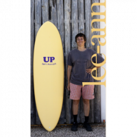 Surfboard UP Lee Ann Curren 6 ́6 Light Orange/dark Green