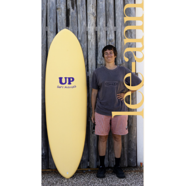Surfboard UP Lee Ann Curren 7 Light Orange/dark Green
