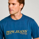 Camiseta logo bordado fit regular