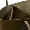 Bolso tote con bolsillo con logo en lámina