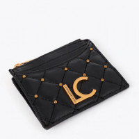 Tarjetero Efecto Piel Acolchada con Mini Tachas  LOLA CASADEMUNT