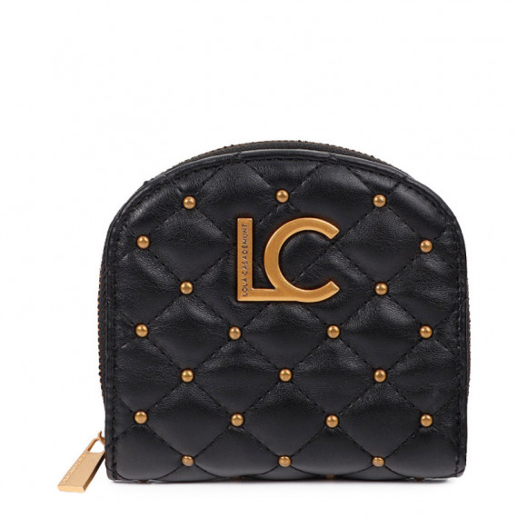 Monedero acolchado con mini tachas
