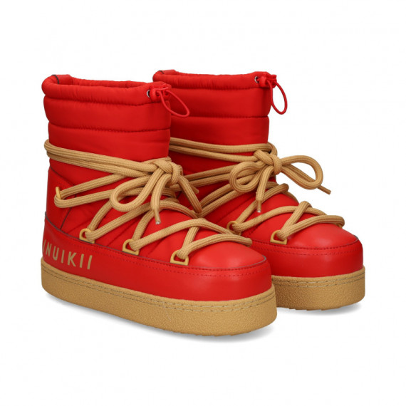 BOTA MEDIA TEXTIL ROJO