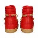 BOTA MEDIA TEXTIL ROJO