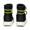 Botin Presky Nylon Lima+negro  MOON BOOT