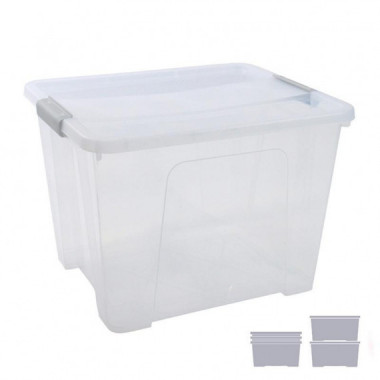 Caja de Almacenaje Archivo 2000 de 32 Litros Transparente