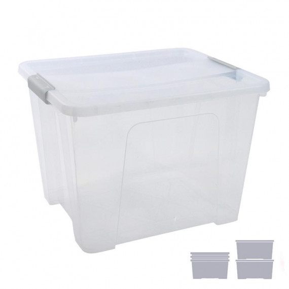 Caja de Almacenaje Archivo 2000 de 32 Litros Transparente
