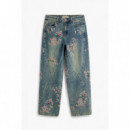 Pantalón vaquero bordados regular de Desigual