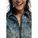 Chaqueta Denim Bordada de DESIGUAL