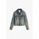 Chaqueta Denim Bordada de DESIGUAL