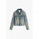 Chaqueta Denim Bordada de DESIGUAL