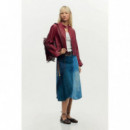 Chaqueta Efecto Piel Combinada de DESIGUAL