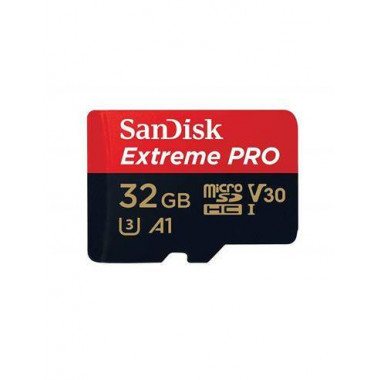 SANDISK Tarjeta Memoria Micro SDHC 32GB Extreme Pro UHS- U3 V30 A1  100MB/667X/4K UHD
