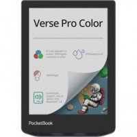 POCKETBOOK Libro Electronico VERSE PRO COLOR 6" 16GB,Bluetooth,SmartLight Stormy Sea