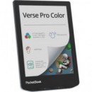POCKETBOOK Libro Electronico VERSE PRO COLOR 6" 16GB,Bluetooth,SmartLight Stormy Sea
