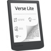 POCKETBOOK Libro Electronico VERSE LITE Gris Midnight 6",8Gb,Wifi,Luz Frontal,Pantalla Tactil