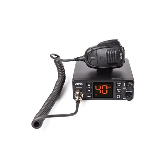 JOPIX Emisora Movil CB/27 AM/FM Multinorma AT-606PRPO 12/24V 4W