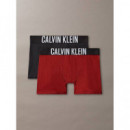 2PK BOXER BRIEF FIREDBRICK / CKBLACK