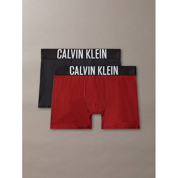 2PK BOXER BRIEF FIREDBRICK / CKBLACK