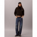 HEAVY JERSEY 1/4 ZIP TOP- GRAPHI BLACK