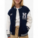 PEANUTS BOMBER JACKET DARK BLUE