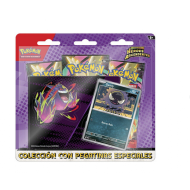 POKEMON JUEGO DE CARTAS HEROES ASCENDENTES (3 SOBRES/PEGATINAS ESPECIALES) (ESP)