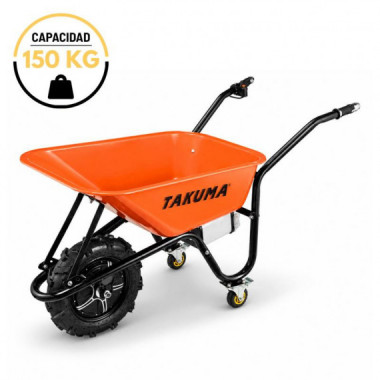 Carretilla Electrica Bateria 80 Litros 150 Kgs 40V/7.5AH TAKUMA