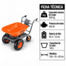 Carretilla Electrica Bateria 100 Litros 300 Kgs 40V/7.5AH TAKUMA