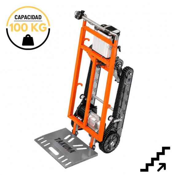 Carretilla Sube Escaleras Electrica Bateria 100 Kgs 40V/7.5AH TAKUMA