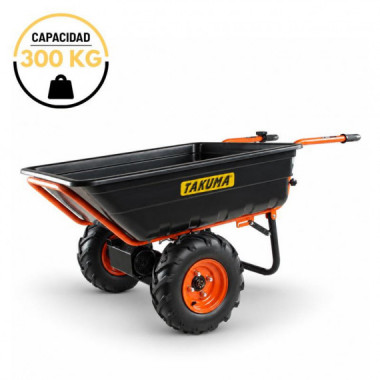 Carretilla Electrica Bateria 300 Litros 300 Kgs 40V/7.5AH TAKUMA