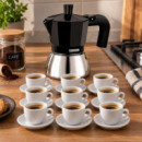 CAFETERA INDUCCIÓN 9 TAZAS INOX MONIX