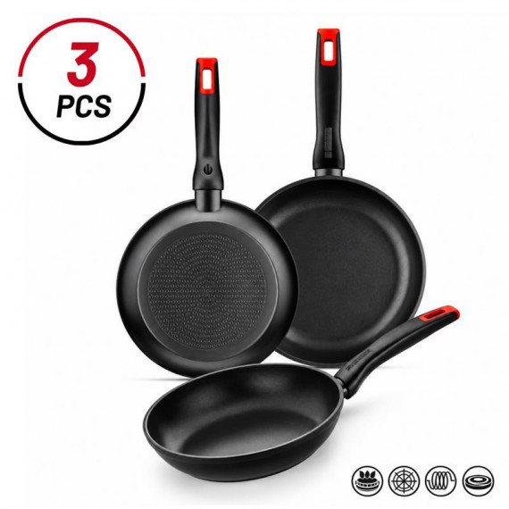 JUEGO DE SARTENES 3 PCS 18-22-26 CM HERMANOS TORRES MONIX