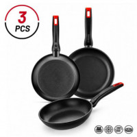 JUEGO DE SARTENES 3 PCS 18-22-26 CM HERMANOS TORRES MONIX