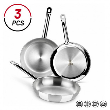 JUEGO DE SARTENES 3 PCS 18-22-26 CM SUNSET BRA