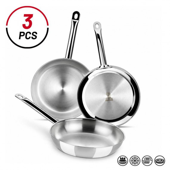 JUEGO DE SARTENES 3 PCS 18-22-26 CM SUNSET BRA